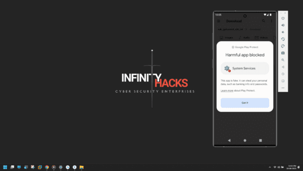 Bypass Google Play Protect Security ( infinityhacks.io )