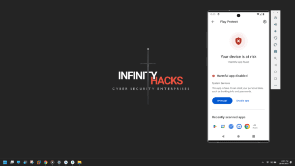 Bypass Google Play Protect Security ( infinityhacks.io )